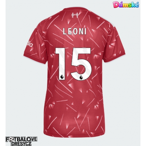 Liverpool Giovanni Leoni #15 Dámské Domácí Dres 2026-27 Krátký Rukáv Liverpool Giovanni Leoni #15 Dámské Domácí Dres 2026-27 Krátký Rukáv